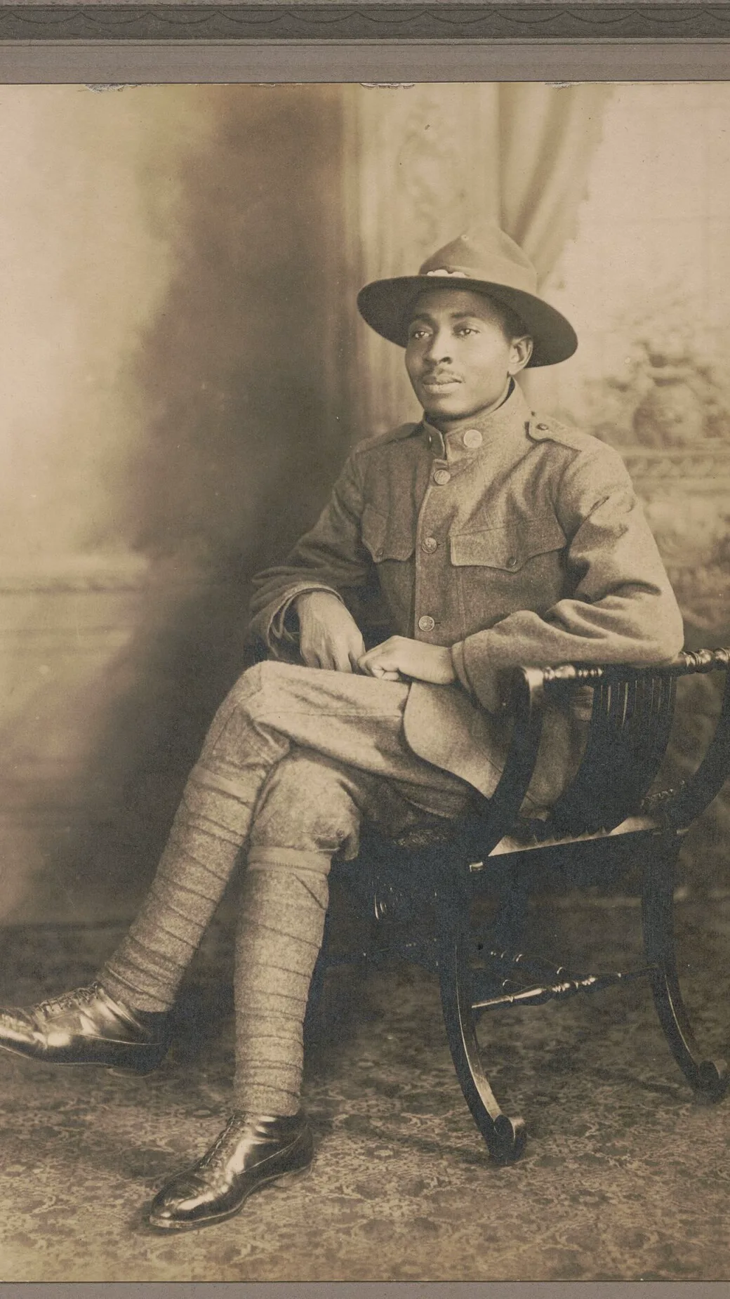A soldier's studio card, 1917