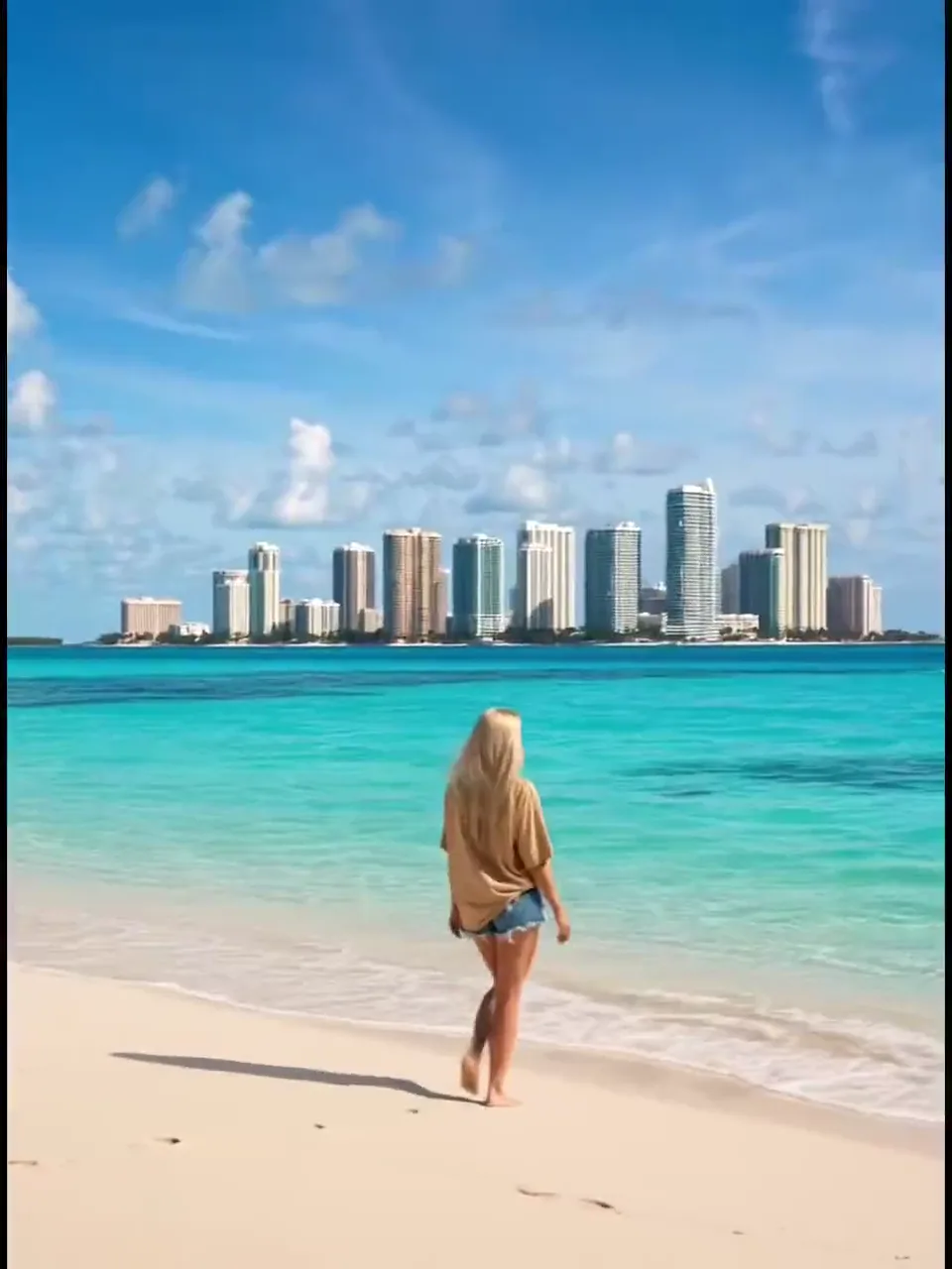 Beach Portrait City Transformation
