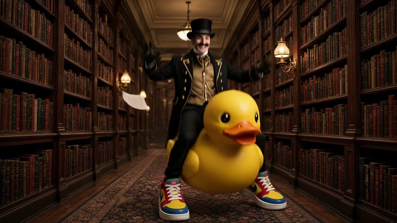 Duck Ride Through Library