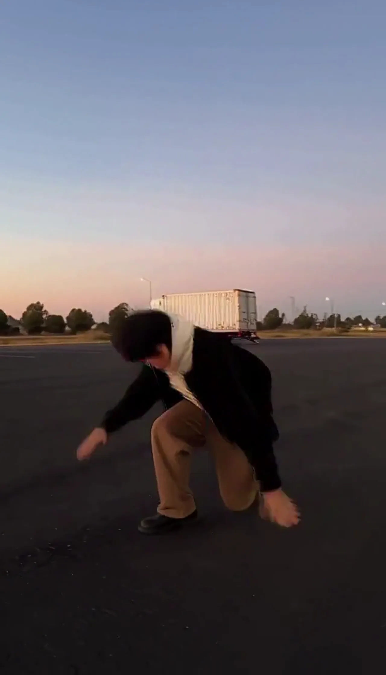 Toprock, Drop and Freeze at Sunset